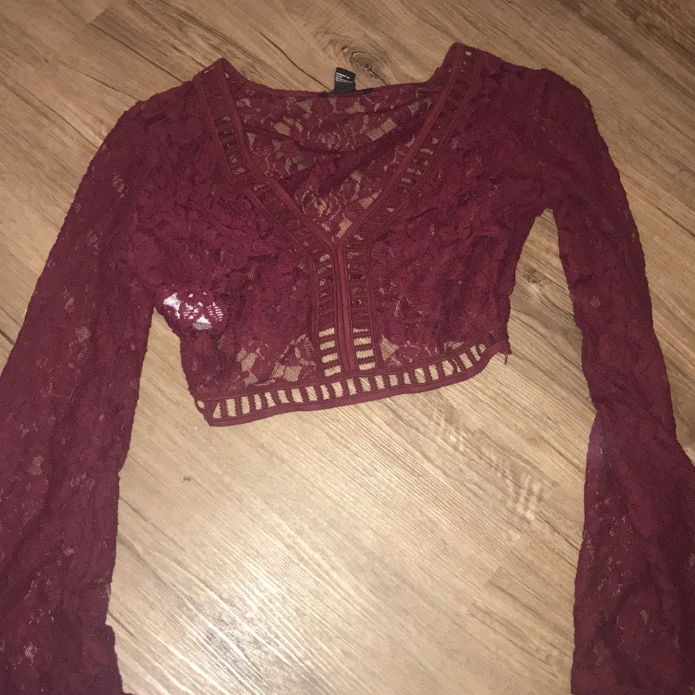 Forever 21 lace crop top